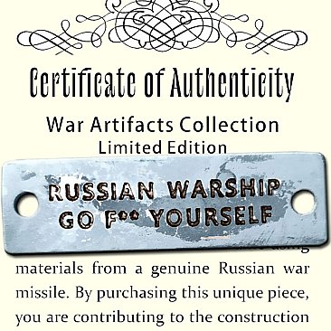 Authentic Russian War Missile Bracelet